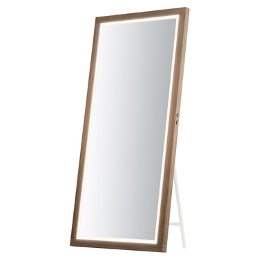 ET2 Sawyer 68"x32" Oak Framed LED Mirror Oak