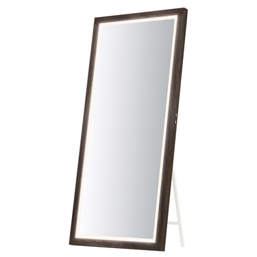 ET2 Sawyer 68"x32" Walnut Framed LED Mirror Walnut