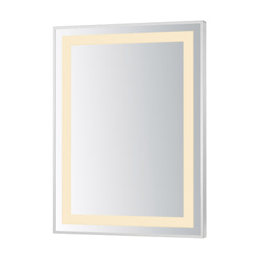 ET2 Framed 24x32 LED Mirror 3CCT Satin Nickel