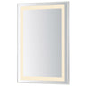 ET2 Framed 24x36 LED Mirror 3CCT Satin Nickel
