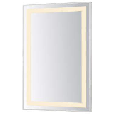 ET2 Framed 24x36 LED Mirror 3CCT Satin Nickel