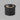 ET2 Alumilux Landscape in-ground light 2.5 x 2 in (E42420), Black, round flat lens in a glowing ring, angled studio view