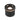 ET2 Alumilux Landscape in-ground light 2.5 x 2.25 in (E42423), Black, front view of the dome hood with openings