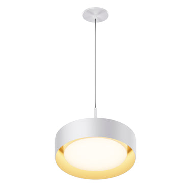 ET2 Echo 13" LED Pendant White/Gold