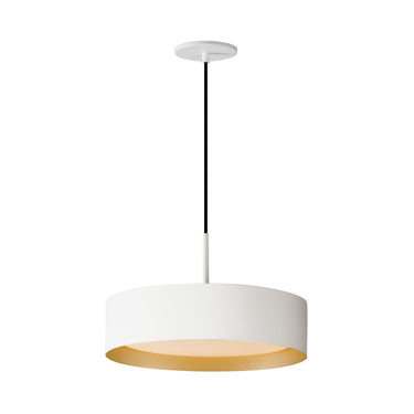 ET2 Echo 16" LED Pendant White/Gold