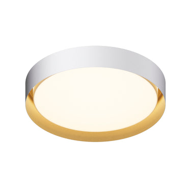 ET2 Echo 24" LED Flush Mount White/Gold