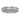ET2 Groove 5CCT flush mount in Brushed Aluminum, thin ring with a glowing LED edge, front view