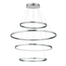 ET2 Groove 4-Tier Pendant 5CCT Select Brushed Aluminum