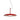 Iride small pendant light by Oluce in scarlet red