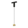 ET2 Continuum Track 2" Sphere Pendant Black Natural Aged Brass