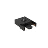 ET2 Continuum end track connector, Black, small square block with contact prongs on one side only