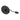 ET2 Continuum track plug and cover plate, Black, round plate with a flat lead ending in a small plug
