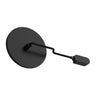 ET2 Continuum track plug and cover plate, Black, round plate with a flat lead ending in a small plug