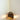 Modern desk lamp with brass frame and natural cardboard shade
