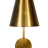 Emily Cordless Wall Sconce Antique Brass with Metal Shade
