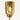 Close-up of Goblet-Shaped Glass Shades on a Gold Chandelier
