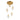 Evacampbell 21" Modern Gold Cluster LED Chandelier - 5-Light
