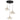 Evangeline Black and Brass 5-Light Island Chandelier with Adjustable Hanging Length