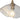 Evangeline Modern Cluster Chandelier, 5-Light, Black and Brass with Dimmable Feature