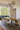 Exclamation wool rug in Céladon, full view