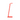 Focaccia Solo LED Desk Lamp – Matte Fire Red, Desk Base