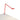 Focaccia LED Desk Lamp – Matte Fire Red, Grommet Mount