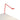 Focaccia LED Desk Lamp – Matte Fire Red, Through-Table Mount