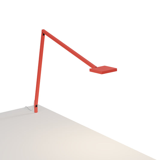 Koncept Focaccia Desk Lamp Matte Fire Red Through-Table Mount