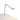 Focaccia LED Desk Lamp – Silver, Through-Table Mount