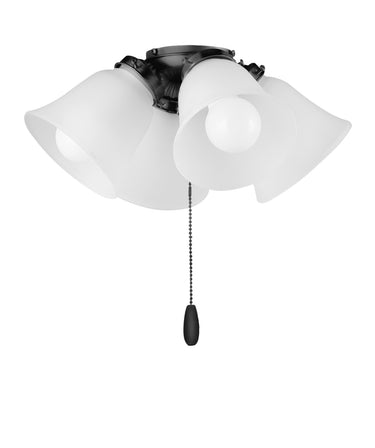 Maxim Lighting 4-Light LED Ceiling Fan Light Kit with Bulbs Black
