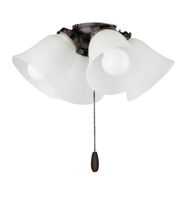 Maxim Lighting 4-Light LED Ceiling Fan Light Kit with Bulbs Oil Rubbed Bronze