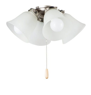 Maxim Lighting 4-Light LED Ceiling Fan Light Kit with Bulbs Satin Nickel