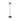 Finesse Decor Iron and Smoky Glass Floor Lamp Black