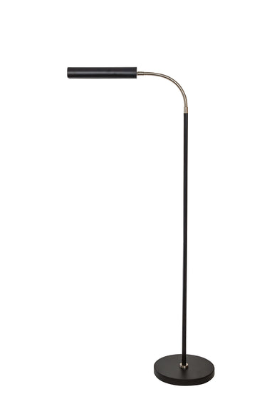 House of Troy Fusion Flex task floor lamp black/satin nickel
