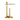 19.7" soft white finish LED lamp with sleek modern profile and brass constructio