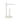 Soft white finish LED table lamp with modern cylindrical design by Visual Comfort