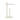 Fielle table lamp in soft white finish with integrated LED and touch dimming