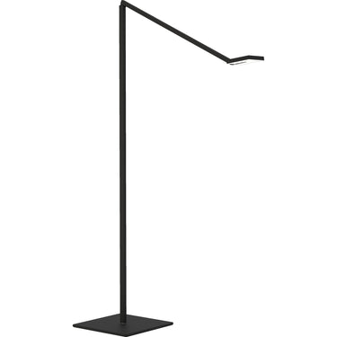 Focaccia tunable white LED floor lamp with USB-C charging and adjustable head for office or home lighting
