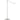 Focaccia tall floor lamp with swiveling square LED head and eco-friendly aluminum construction