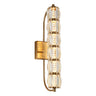 Frvabert Gold Crystal Cylinder Sconce with LED HA05131