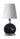 Black Matte with Chrome Accents Geo 12" Ball Mini Accent Lamp – House of Troy studio photo