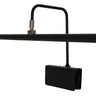 House of Troy Grand Piano LED Clamp Lamp 19" Black with Satin Nickel Accents