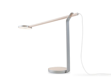 Koncept Gravy Desk Lamp Maple Silver Warm Light