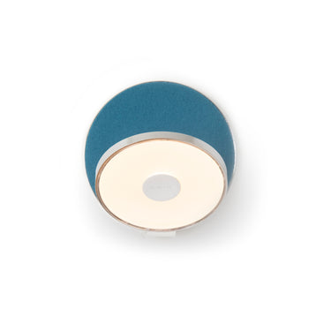 Koncept Gravy Wall Sconce Chrome Body Azure Felt Plates Hardwire