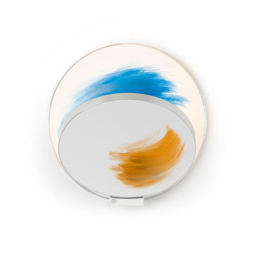 Koncept Gravy Wall Sconce Chrome Body Paintable Plates Plug-In
