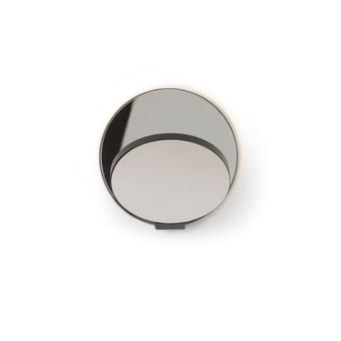 Koncept Gravy Wall Sconce Metallic Black Body Chrome Plates Hardwire
