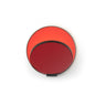 Koncept Gravy Wall Sconce Metallic Black Body Matte Red Plates Hardwire