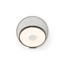 Koncept Gravy Wall Sconce Metallic Black Body Silver Plates Plug-In