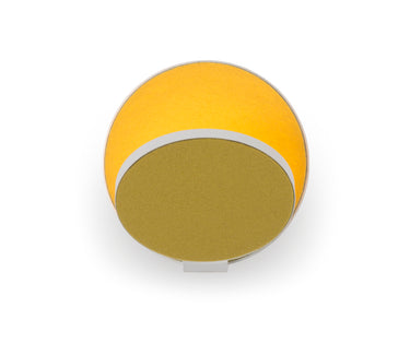 Koncept Gravy Wall Sconce Matte White Body Honeydew Felt Plates Plug-In