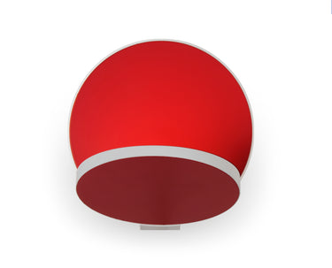 Koncept Gravy Wall Sconce Matte White Body Matte Red Plug-In